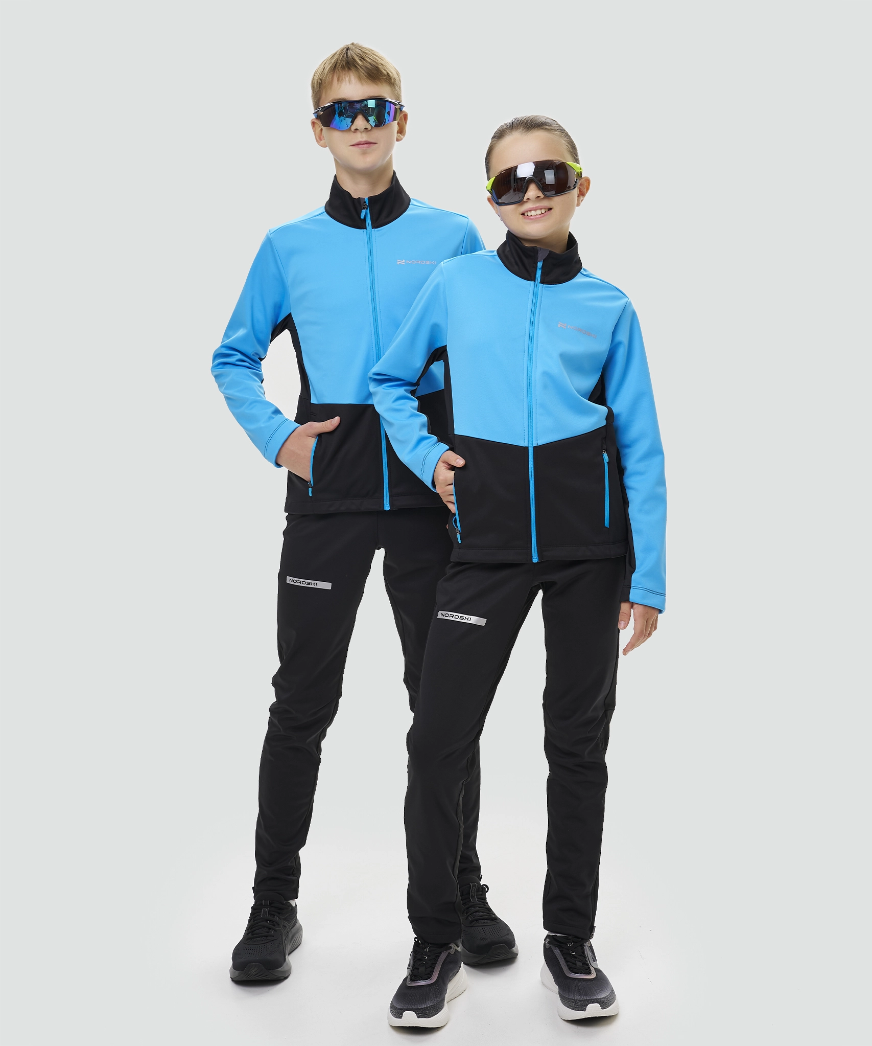 Тренировочная куртка Nordski Jr. Advance Light Blue/Black