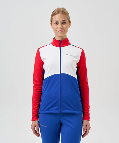 Тренировочная куртка Nordski Advance White/Pink/Blueberry W