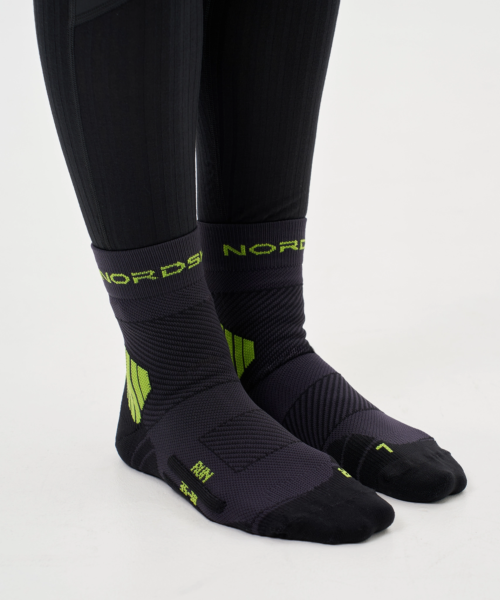 Носки Run All year Black/Lime