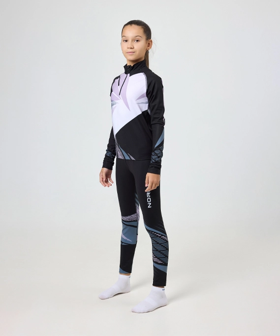 Гоночный костюм Nordski Jr. Heat Black/Lavender