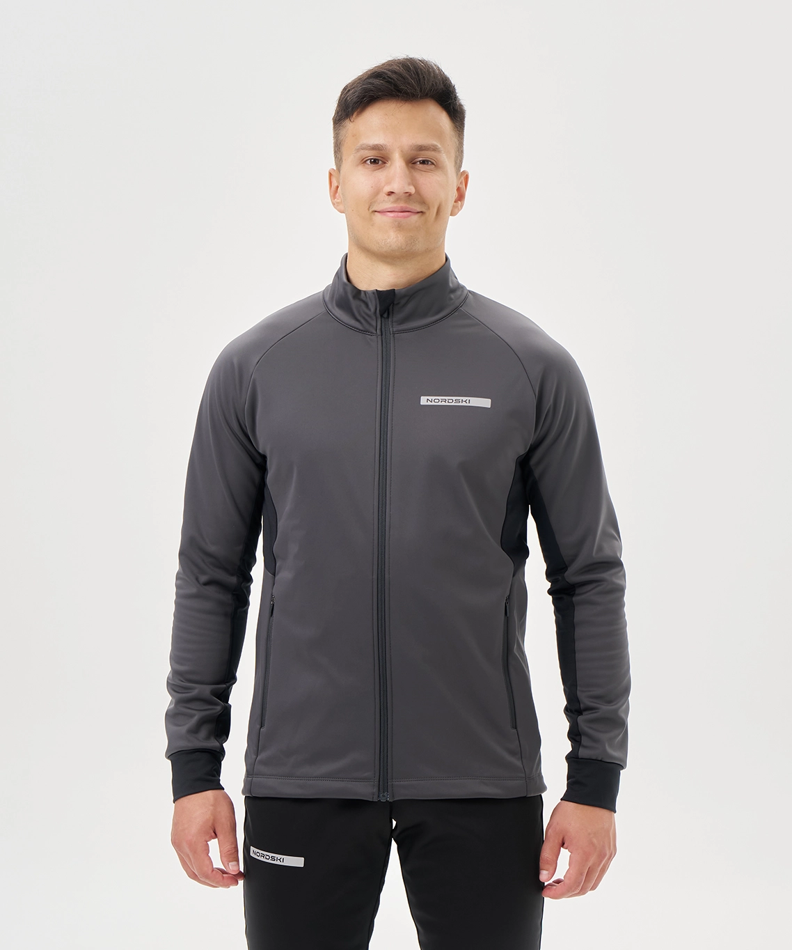 Тренировочная куртка Nordski Core Graphite/Black