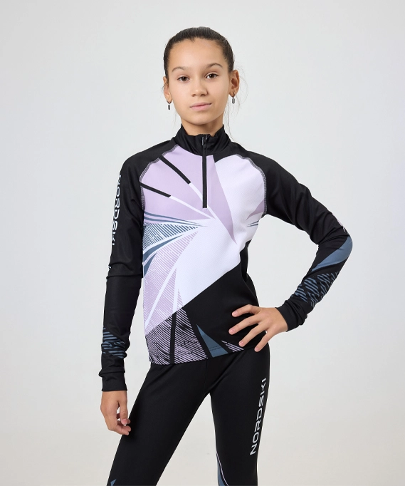 Гоночный костюм Nordski Jr. Heat Black/Lavender