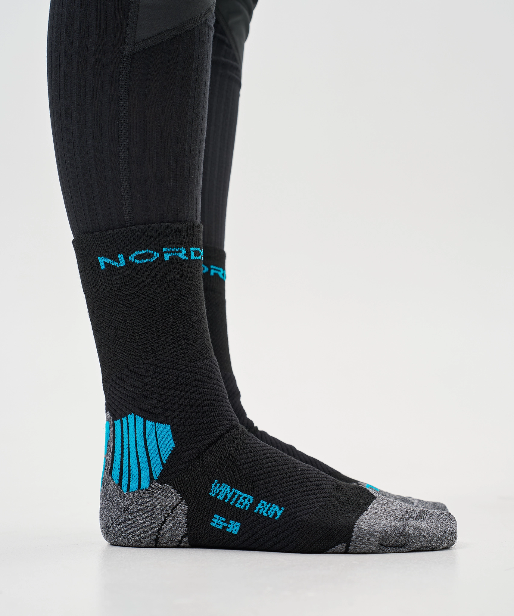 Носки Winter Run Black/Light Blue