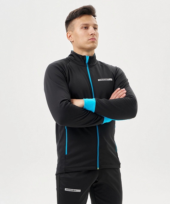 Тренировочная куртка Nordski Core Black/Breeze