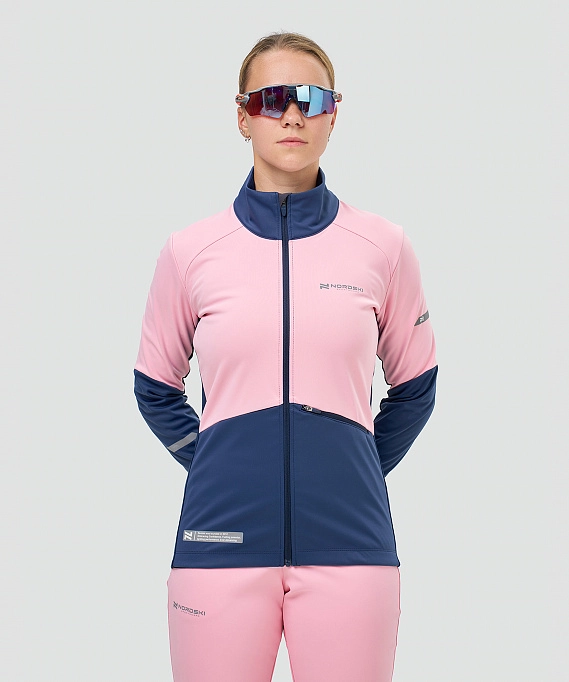 Тренировочная куртка Nordski Pro 2.0 Candy Pink/Blue W