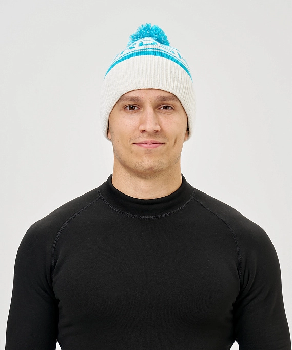 Шапка Nordski Blizzard Aquamarine/White