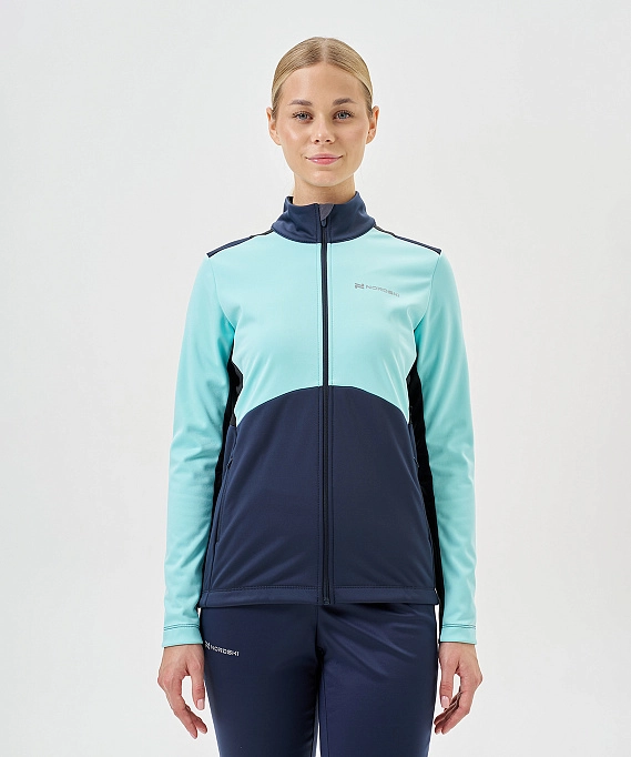 Тренировочная куртка Nordski Advance Mint/Blueberry W