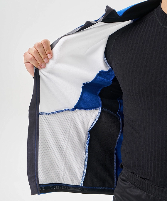 Тренировочная куртка Nordski Advance White/True Blue/Black