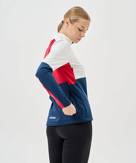 Тренировочная куртка Nordski PRO TOUR White/Deep/Red W