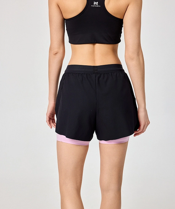 Шорты с лосинами Nordski Stayer Black/Pink W