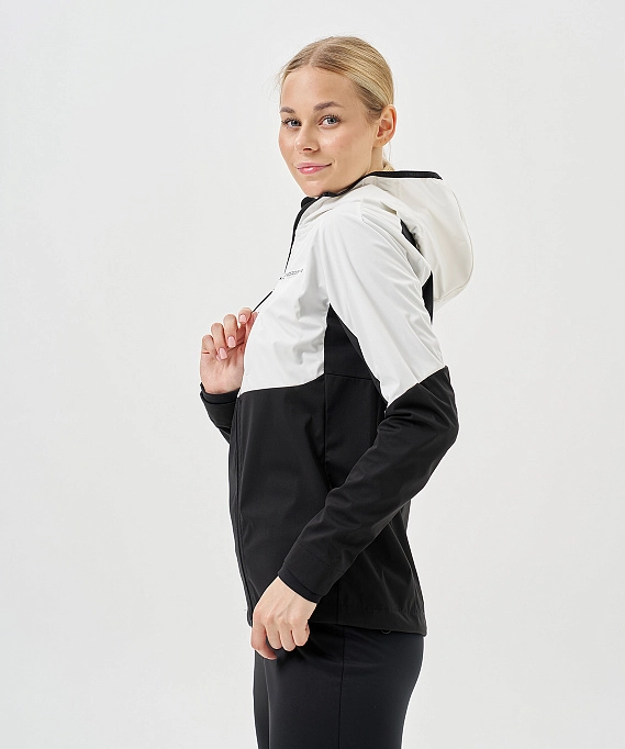 Тренировочная куртка Nordski PRO TOUR HOOD White/Black W