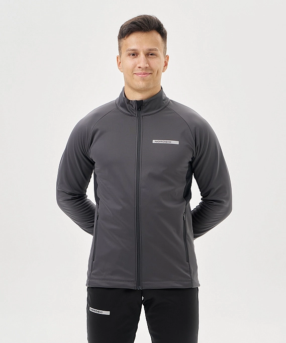 Тренировочная куртка Nordski Core Graphite/Black