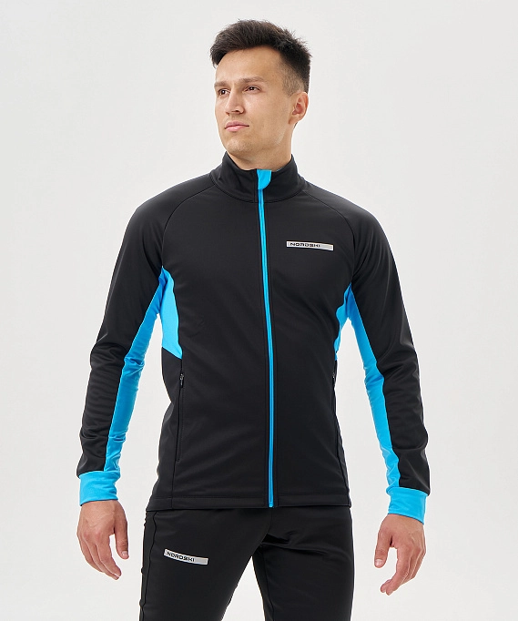 Тренировочная куртка Nordski Core Black/Light Blue