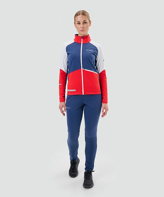 Тренировочная куртка Nordski Pro 2.0 White/Red/Blue W