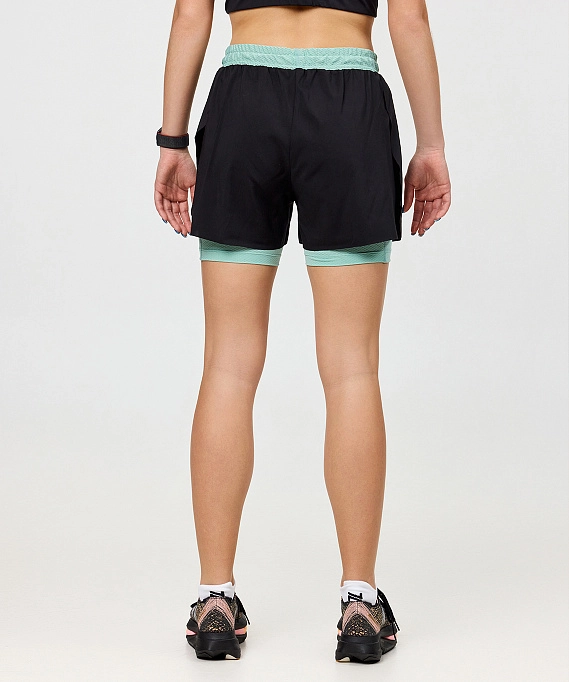 Шорты с лосинами Nordski Pro Energy Black/Opal W