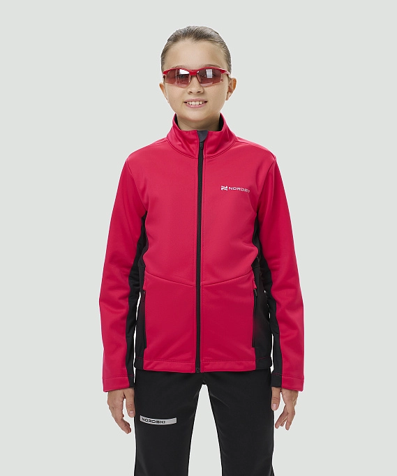Тренировочная куртка Nordski Jr. Advance Pink/Black