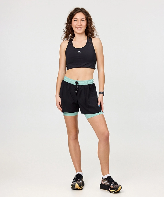 Шорты с лосинами Nordski Pro Energy Black/Opal W