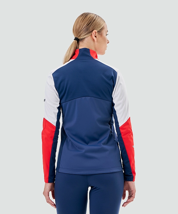 Тренировочная куртка Nordski Pro 2.0 White/Red/Blue W