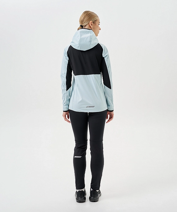 Тренировочная куртка Nordski PRO TOUR HOOD Aqua/Black W