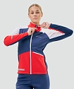 Тренировочная куртка Nordski Pro 2.0 White/Red/Blue W