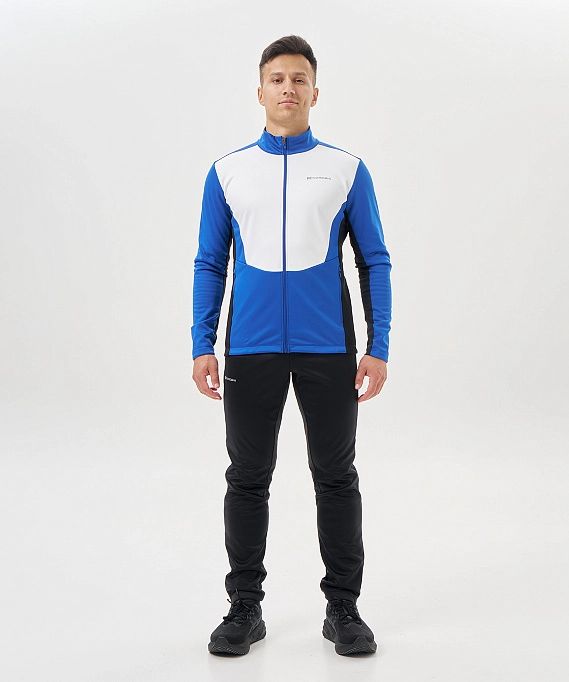 Тренировочная куртка Nordski Advance White/True Blue/Black