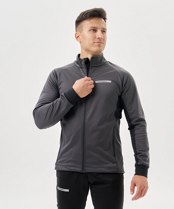 Тренировочная куртка Nordski Core Graphite/Black