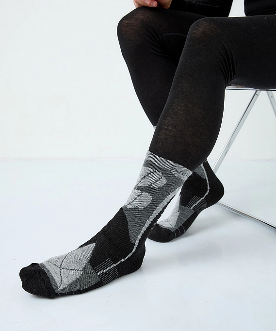 Носки Nordski Wool black/grey