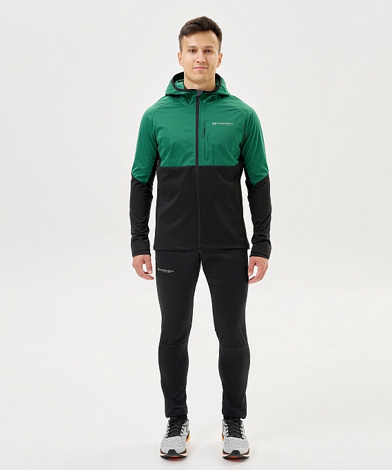 Тренировочная куртка Nordski PRO TOUR HOOD Alpine Green/Black