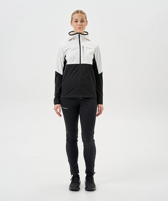 Тренировочная куртка Nordski PRO TOUR HOOD White/Black W