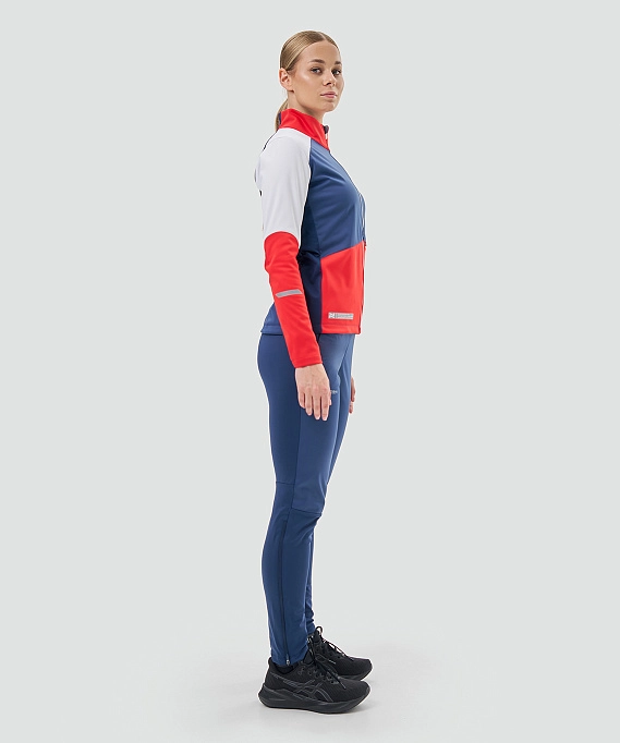Тренировочная куртка Nordski Pro 2.0 White/Red/Blue W