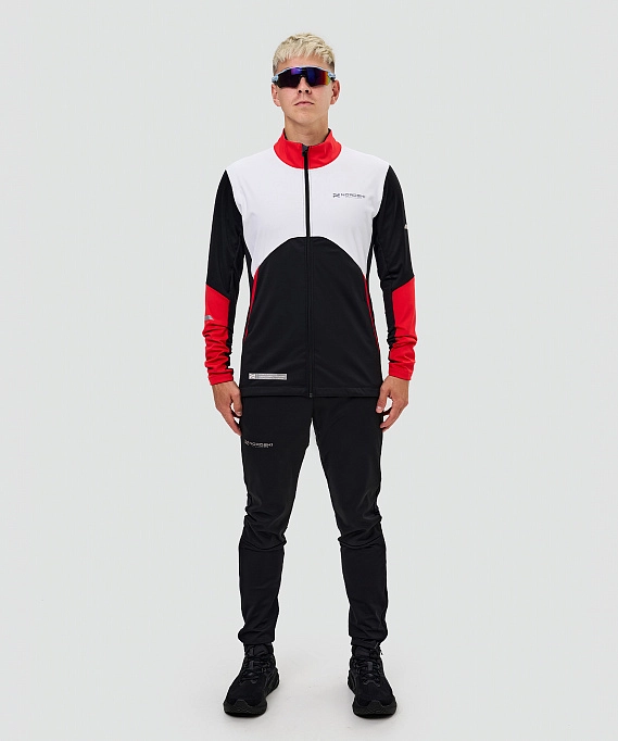Тренировочная куртка Nordski Pro 2.0 White/Black/Red