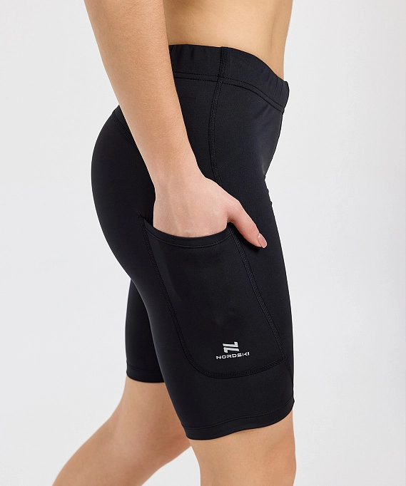 Шорты обтягивающие Nordski Run 2.0 Black W