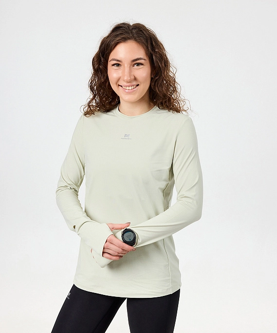 Лонгслив Nordski RunTech Smoky Green W