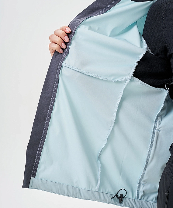 Тренировочная куртка Nordski PRO TOUR HOOD Aqua/Black W