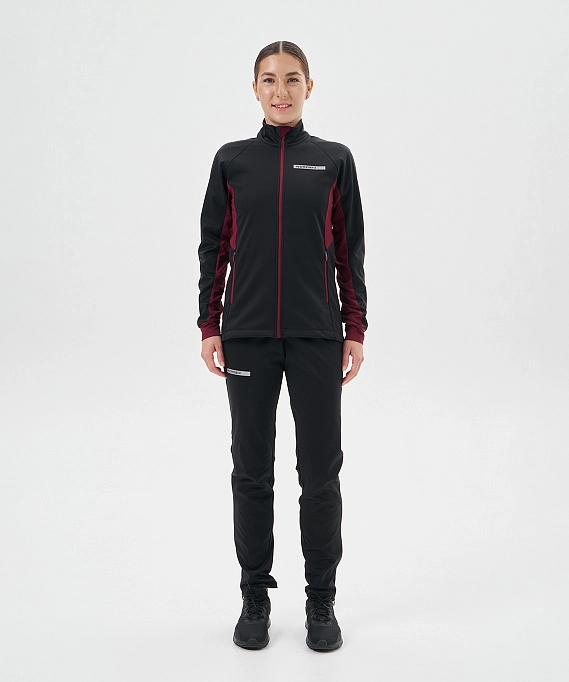 Тренировочная куртка Nordski Core Black/Wine W