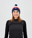 Шапка Nordski Move White/Red/Blue