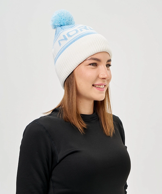 Шапка Nordski Blizzard Ice Water/White