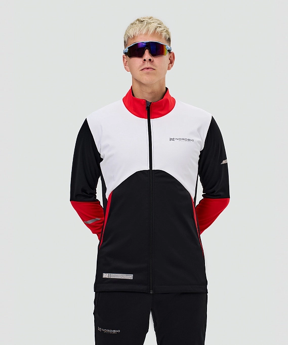 Тренировочная куртка Nordski Pro 2.0 White/Black/Red