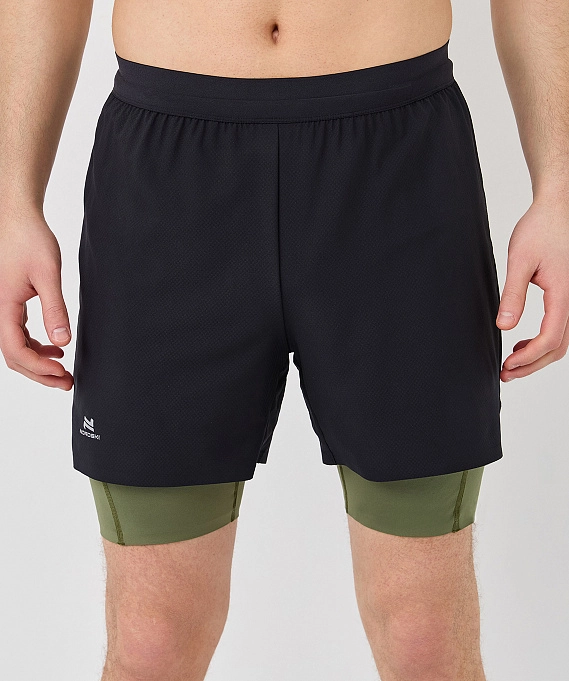 Шорты с лосинами Nordski Stayer Black/Olive