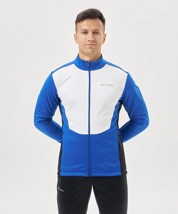 Тренировочная куртка Nordski Advance White/True Blue/Black