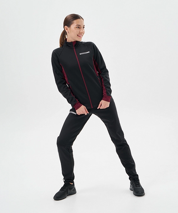 Тренировочная куртка Nordski Core Black/Wine W