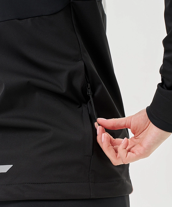 Тренировочная куртка Nordski PRO TOUR HOOD White/Black W