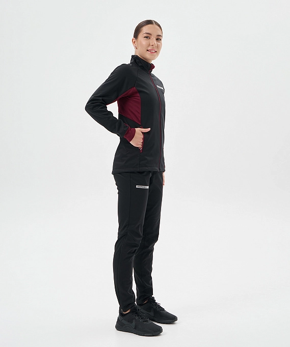 Тренировочная куртка Nordski Core Black/Wine W
