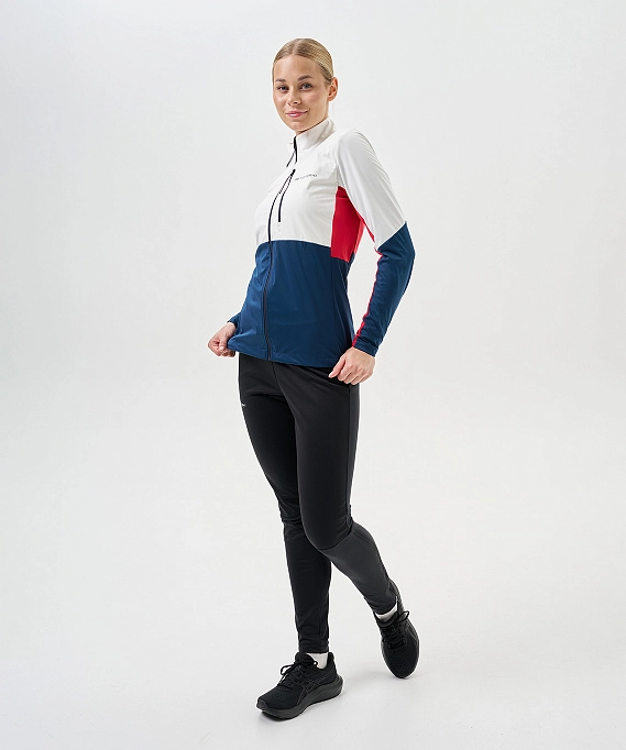 Тренировочная куртка Nordski PRO TOUR White/Deep/Red W