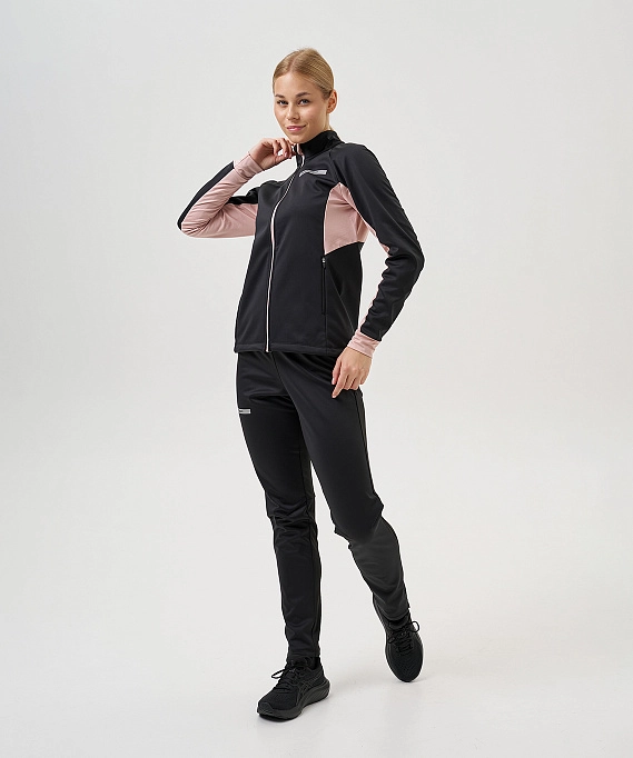 Тренировочная куртка Nordski Core Black/Soft Pink W