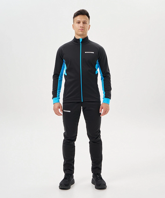 Тренировочная куртка Nordski Core Black/Light Blue