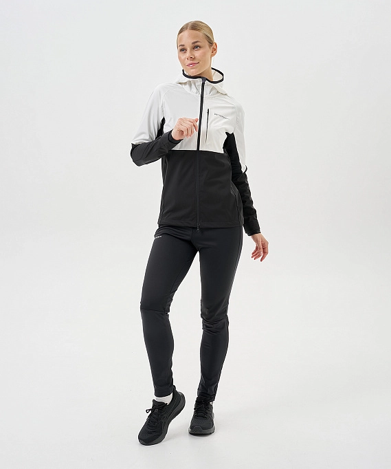 Тренировочная куртка Nordski PRO TOUR HOOD White/Black W