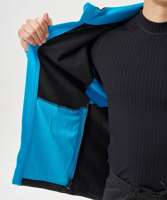 Тренировочная куртка Nordski Core Black/Light Blue