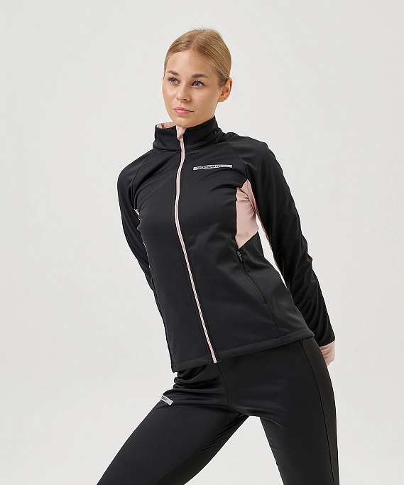 Тренировочная куртка Nordski Core Black/Soft Pink W