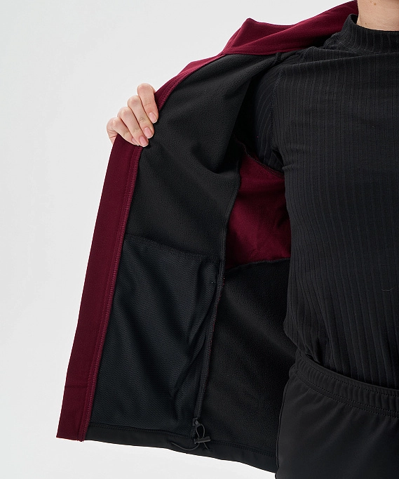 Тренировочная куртка Nordski Core Black/Wine W